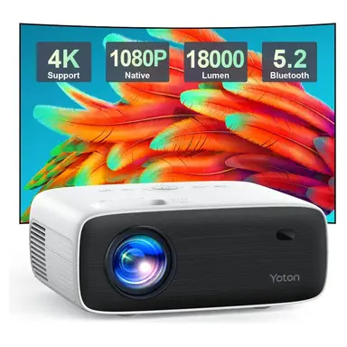 Yoton Y6 5.2 Bluetooth 4K LCD native 1080p beamer