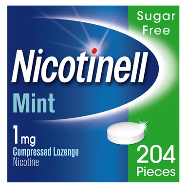 Nicotinell Nicotine Lozenge Stop Smoking Aid 1mg Mint 204 Pieces