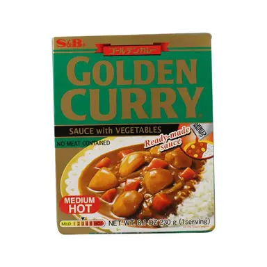 S&B Sauce Golden Curry aux légumes moyennement épicée - 230 g