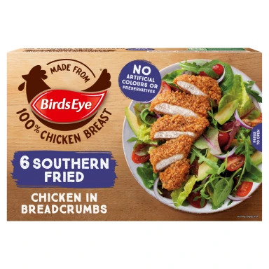 Birds Eye 6 Southern Fried Chicken in Breadcrumbs 540g