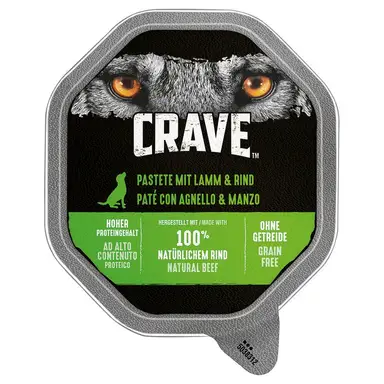 CRAVE Hunde Adult Pâté Lamm & Rind 150g