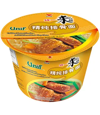 UNI Noodles (Kom) - Gestoofde Ribs 110g