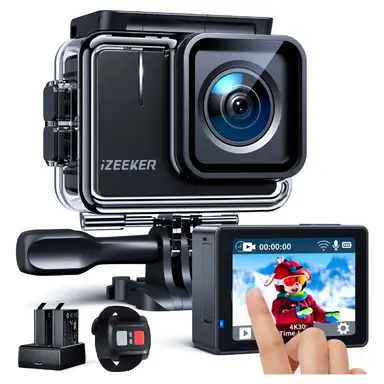iZEEKER iA100 Caméra Sport 4K 30 FPS 20 MP Étanche jusqu’à 40
