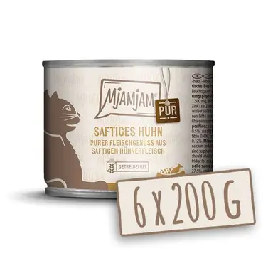 MjAMjAM Festin de Viande Pur - Poulet Succulent 200 g x 6