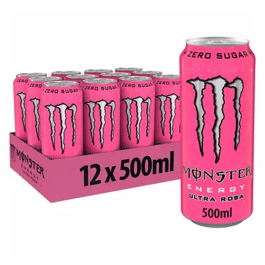 MONSTER [Incl. €1,80 statiegeld] Energy Ultra Rosa 12X500ml rosa