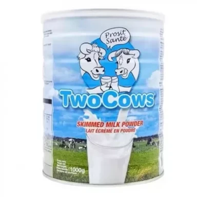 Two Cows Magere melkpoeder 1000 g