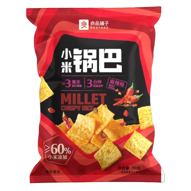 Bestore Xiaomi millet crisp hot & spicy flavor 90g/bag 良品铺子小米锅巴麻辣味90g/袋