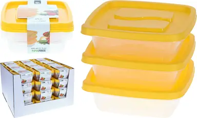 Boîtes de Rangement 990 ml - Lot de 3