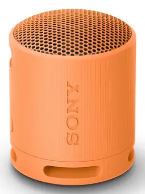 Sony SRS-XB100 - Draadloze Bluetooth Draagbare Speaker, Duurzaam IP67 Water- en Stofbestendig, 16 Uur Batterij, Milieuvriendelijk, Voor Buiten en Reizen, Oranje