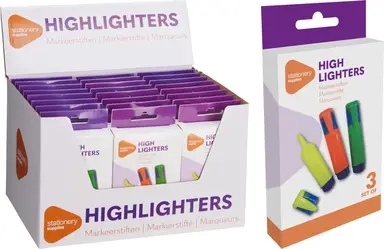 Highlighterset 3-delig Get It