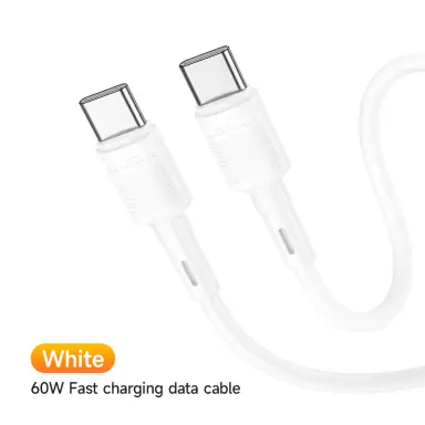 HOCO X83 60W USB-C to USB-C Charging Cable - 1M - White