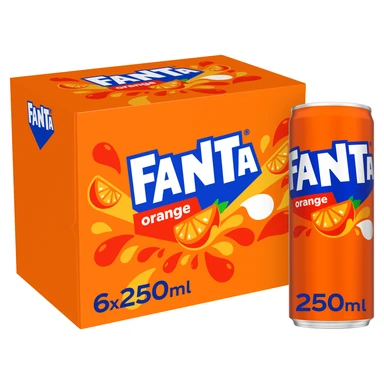 Fanta Orange 6 x 250mL