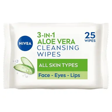 NIVEA gezicht - reinigingsdoekjes bio aloe vera 25 doekjes