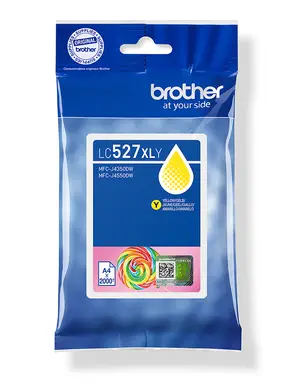Brother LC527XLY inktcartridge, origineel, hoog rendement, geel