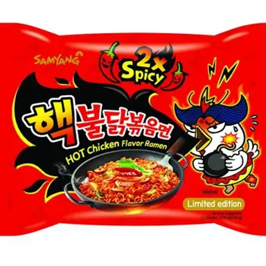 Samyang Instant Nudel – Buldak Hot Geschmack Ramen Doppel Scharf (Beutel)