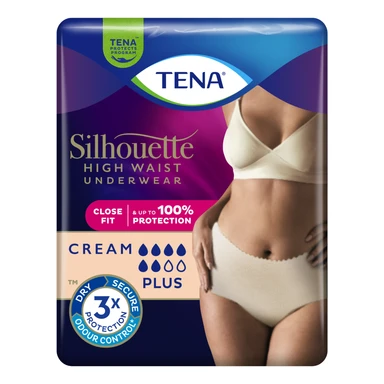 Tena Silhouette Incontinence Pants Cream Size M 9 Packs