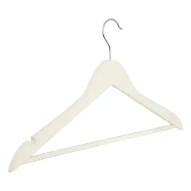 Maison by Premier Set Of Twenty Matte White Clothes Hangers