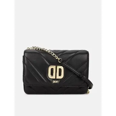 DKNY Dames Delphine Crossbody tas lamsleer zwart