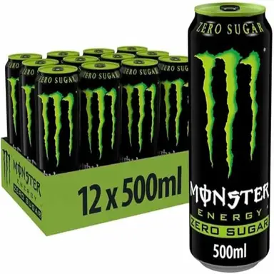 MONSTER Absolutely Zero boisson énergisante 12 x 500 ml - Zéro sucre