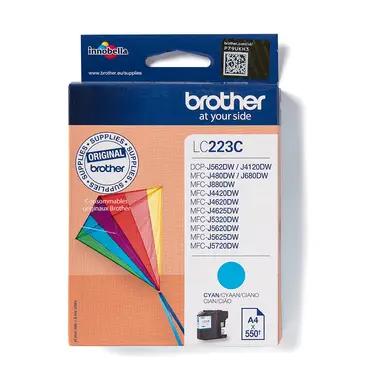 Brother LC223C inktcartridge 1 stuk origineel cyaan