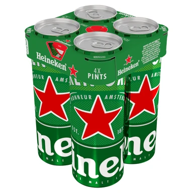 Heineken Beer (ABV 5%) 4x568ml