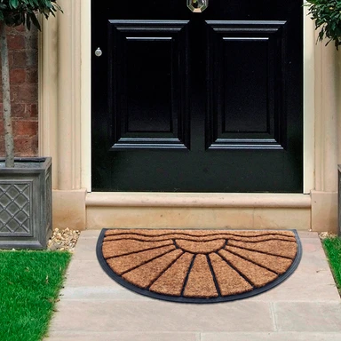 Coco & Coir Doormat Sunrise Natural/Black