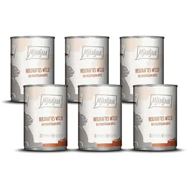 MjAMjAM - Hartig wild met fruitige appels 6 x 400 g