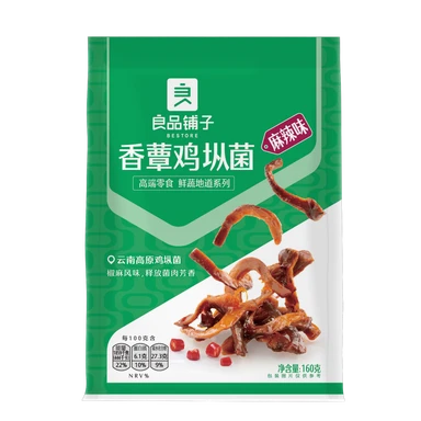 Liangpinpuzi Champignon Chicken met een pittige smaak 160g/verpakking