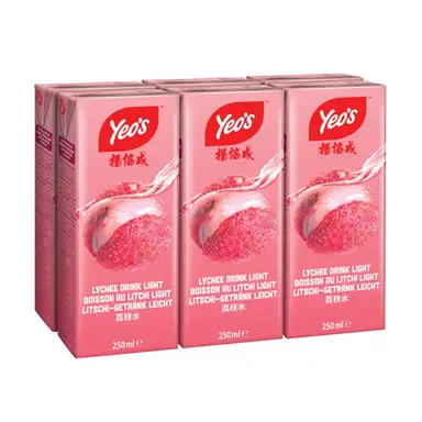 Yeo's Lychee Drink 6x250ml