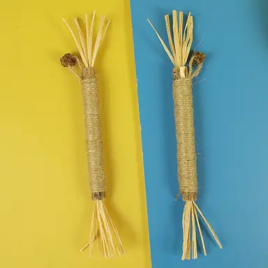 Meowmagic Corde en chanvre et bâton de matatabi - Lot de 4