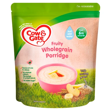 Cow & Gate Fruity Porridge From 6 Months Onwards 125g