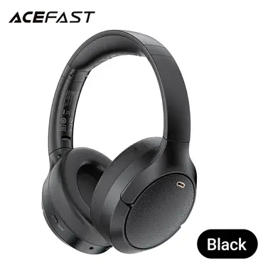 ACEFAST H6 Foldable Noise Cancellation Wireless Headphones - Black