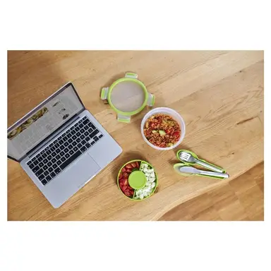 Tefal Clip&Go roestvrij bestekset: mes, vork & lepel met oplaaddoos