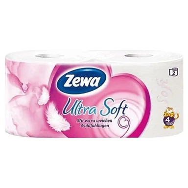 Zewa Toilettenpapier Ultra Soft 4-lagig 2 x 150 Blatt