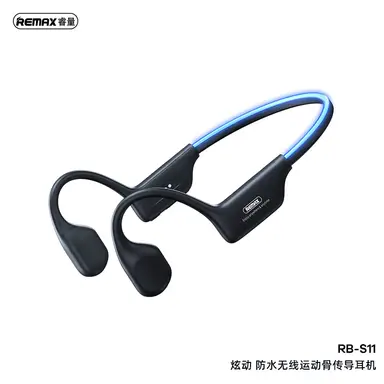 REMAX Yvton RB-S11 Waterproof Wireless Open-Ear Bone Conduction Earphones - Black