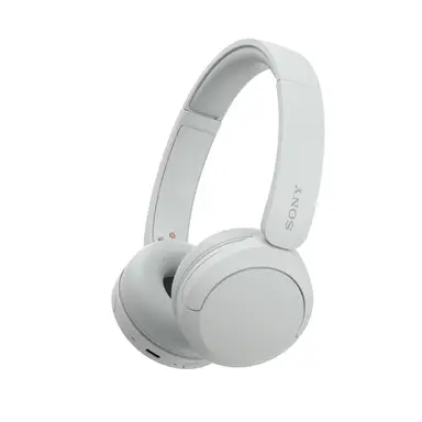 Sony WH-CH520 draadloze bluetooth-koptelefoon – tot 50 uur batterijduur met snellaadfunctie, on-ear stijl – wit
