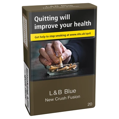 crush fusion cigarettes L&B Blue New Crush Fusion Ks 20s | Cigarettes