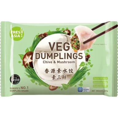 FRESHASIA Chive & Mushroom Dumplings 450g/pack