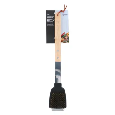 BBQ cleaning brush and scraper
