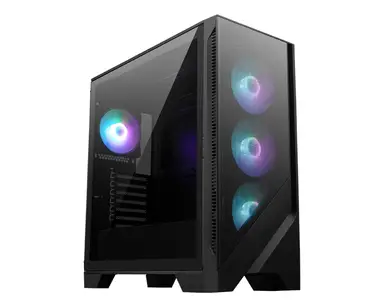 MSI MAG Forge 320R AIRFLOW micro tower zwart, transparant