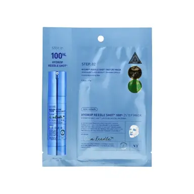VT cosmetics Hydrop Reedle Shot 100hl 2-Schritt Hydrogel-Maske 1.5g+33g
