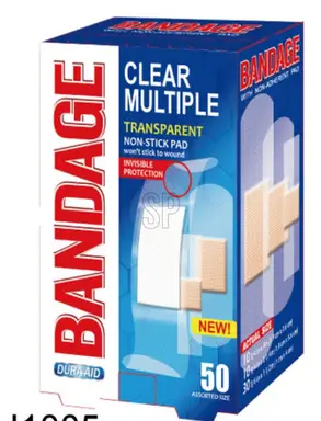 Pflaster 50 Stück - Transparent