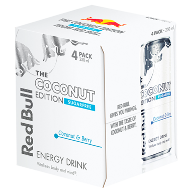 Red Bull Coconut Sugar Free 4 x 250ml