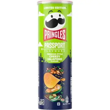 Pringles Passport Flavours Chips saveur fromage et piment jalapeno - 165 g