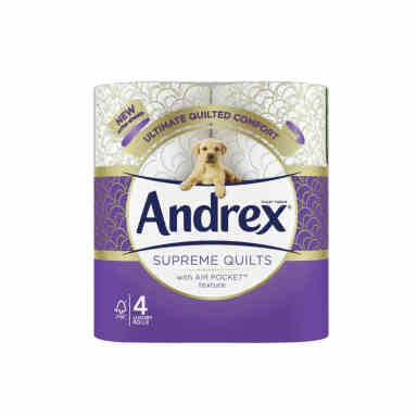 Andrex Supreme Quilts Toilet Tissue 4 Rolls