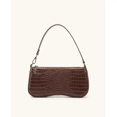 JW PEI Sac bandoulière Eva - Marron effet croco
