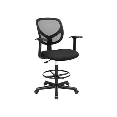 SONGMICS draaibare gaasstool - draagvermogen van 120 kg - zwart