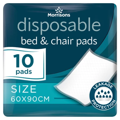Morrisons Disposable Bed & Chair Pads 10 Pads