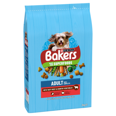 Bakers Adult with Tasty Beef & Country Vegetables 3kg