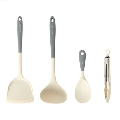 Maxcook Silicone Kitchenware Spatula Spoon Food Holder - Set of 4